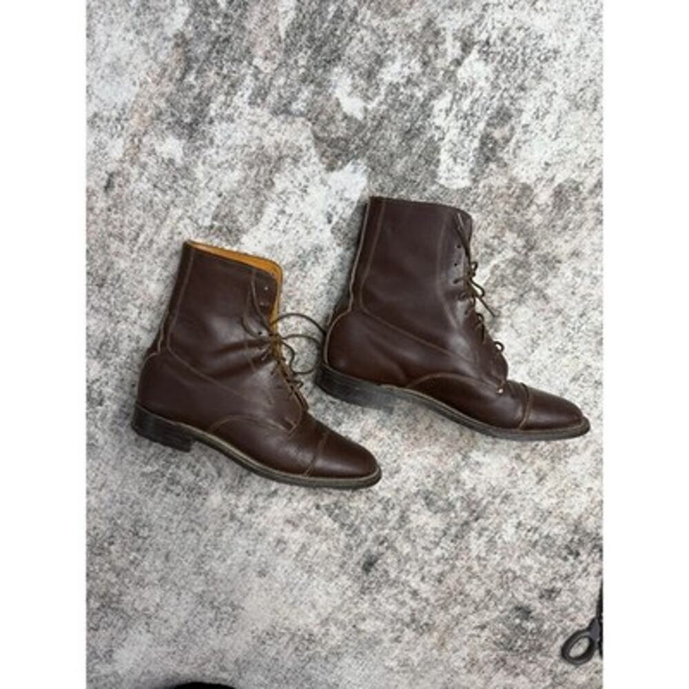 VTG Northampton England Leather Country Boots UK 7 Tricker's Last 4497S FitSmall